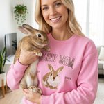 Personalisierte besticktes Haustier Foto Multicolor T-Shirt Sweatshirt Hoodie mit Namen täglich tragen Geburtstag Jahrestag Geschenk für Tierliebhaber Besitzer