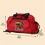 Bolsa de deporte de gran capacidad personalizada Bulldog francés de fútbol americano con nombre Regalo de cumpleaños para un amante del fútbol americano