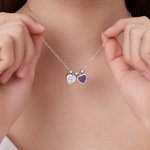Personalisierte 1-6 Herz Birthstones Halskette zierlichen Schmuck Geburtstag Muttertag Geschenk für Frauen