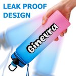 Personalised Gradient Colour 17 oz / 32 oz Sports Water Bottle with Name Daily Use Sports Gift for Teenager Sports Lovers