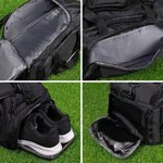 Bolsa de deporte de gran capacidad personalizada Bulldog francés de fútbol americano con nombre Regalo de cumpleaños para un amante del fútbol americano