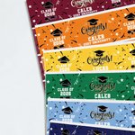 Gepersonaliseerde Congrats Class of 2026 Set van 20 Waterdichte Waterfles Etiketten Stickers met Naam School en Jaar Afstudeerfeest Cadeau voor Afgestudeerden