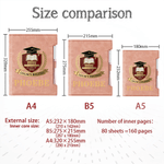 Personalized Graduates Badge Design PU Leather Refillable Binder Notebook Pen Set with Name Daily Use Gift for Medical Architecture Graduates