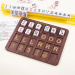 Personalized Classic Wooden Mahjong Charleston Practice Board with Text Mahjong Tournament Mahjong Night Gift for Mahjong Lover
