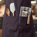 Personalized Vintage Simple Pattern Adult Apron with Name and Initial Daily Kitchen Cooking Father's Day Birthday Gift for Dad Man