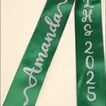 Lei de fin d'études tressé multicolore personnalisé Class of 2026 avec noeud et texte Fête de fin d'études Cadeau de fin d'études pour les diplômés