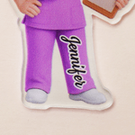 Personalizzato Cartoon infermiere personaggio acrilico portachiavi con nome uso quotidiano infermiere Settimana Apprezzamento regalo per il personale medico