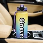Personalised Gradient Colour 17 oz / 32 oz Sports Water Bottle with Name Daily Use Sports Gift for Teenager Sports Lovers