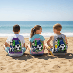 Personalized Cartoon Soccer Character Drawstring Bag with Name Travel Essentials Beach Party Birthday Gift for Soccer Lovers