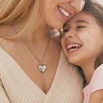 Personalisierte einfache Linie Familie Foto herzförmig Medaillon Halskette zierlich Schmuck Geburtstag Muttertag Geschenk für Mama Familie