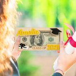 Personalisierte Glückwünsche Klasse der Graduierung hölzerne Geldhalter mit Namen und Jahr Graduierung Party Geschenk für Absolventen Studenten