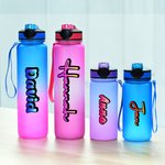 Personalised Gradient Colour 17 oz / 32 oz Sports Water Bottle with Name Daily Use Sports Gift for Teenager Sports Lovers
