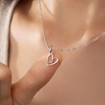 Personalisierte 1-5 Herzen Anhänger Halskette zarten Schmuck mit anfänglichen täglichen Verschleiß Geburtstag Muttertag Geschenk für Mama Freund