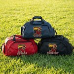 Bolsa de deporte de gran capacidad personalizada Bulldog francés de fútbol americano con nombre Regalo de cumpleaños para un amante del fútbol americano