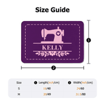 Personalized Retro Sewing Machine Non-Slip Doormat with Name Home Decor Daily Use Birthday Gift for Sewing Enthusiasts