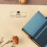 Personalised Graduation Cap Portable Address Sign Stamp with Name Daily Use Graduation Ceremony Gift for Graduates