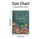 Personalizzato Nuovo Capitolo Fiore acquerellato A5 Taccuino in pelle PU con nome Forniture per ufficio Regalo di pensionamento per amici pensionati