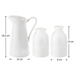 Personalisierte Keramikvase mit Geburtsblumen und Namen der Familienmitgliedern | mit Widmung | Wohndeko | Geburtstag Muttertag Geschenk für Mama Oma