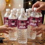 Gepersonaliseerde Congrats Class of 2026 Set van 20 Waterdichte Waterfles Etiketten Stickers met Naam School en Jaar Afstudeerfeest Cadeau voor Afgestudeerden