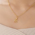 Personalisierte 1-5 Herzen Anhänger Halskette zarten Schmuck mit anfänglichen täglichen Verschleiß Geburtstag Muttertag Geschenk für Mama Freund