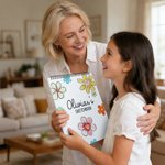 Personalized Flower Art Sketchbook Drawing Art Pad with Name Party Favor Birthday Back to School Gift for Girls