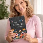 Personalizzato Nuovo Capitolo Fiore acquerellato A5 Taccuino in pelle PU con nome Forniture per ufficio Regalo di pensionamento per amici pensionati