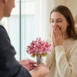 Personalized 3D Flower Greeting Card with Text Birthday Anniversary Valentine's Day Mother's Day Gift for Her