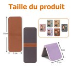 Marque-Page Magnétique en Cuir PU Personnalisé avec Fleur de Naissance Personnage de Dessin Animé et Nom Cadeau pour Amateur de Livres