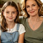 Personalised Exquisite Birthstone Rose Necklace with Initial Dainty Jewellery Birthday Anniversary Gift for Women