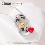 Kiss Emoji Explosion Cloud Collier avec texte Dainty Jewelry Birthday Anniversary Mother's Day Gift for Girlfriend | Callie × emoji ™