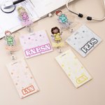 Personlig tecknad sjuksköterska Enkel linjeteckning Akryl ID-bricka rulle med namn sjuksköterska uppskattning födelsedagspresent för sjuksköterska läkare medicinsk personal