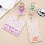 Personlig tecknad sjuksköterska Enkel linjeteckning Akryl ID-bricka rulle med namn sjuksköterska uppskattning födelsedagspresent för sjuksköterska läkare medicinsk personal