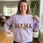 Personalized Classic Winnie the Pooh Multicolor Soft T-shirt Sweatshirt with Name and Year Birthday Mother's Day Gift for Mom Grandma