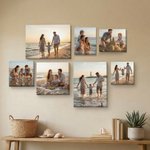Personalized Warm Family Set 7  Photo Giclee Canvas Prints Wall Displays Ship from USA Anniversary Birthday Housewarming Gift for Friends Family
