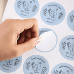 Personalisierte Pastoral Stil Zweige und Blätter Huhn Muster wasserdicht Aufkleber mit Namen Ei Gunst Etikett für Hühnerzüchter