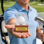 Personalisierte Golfball Display Stand mit Text Home Decor Game Day Geschenk für Golf-Enthusiasten