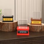 Personalisierte Golfball Display Stand mit Text Home Decor Game Day Geschenk für Golf-Enthusiasten