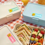 Personalized Playful Emoji Scene Set of 2 Waterproof Stickers with Name Back to School Birthday Gift for Kids | Callie × emoji ™