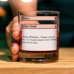 Personalisierte klassische Karte Design 10 oz Old Fashioned Rock Whiskey Glas mit Boden Text Geburtstagsgeschenk für Mann Barkeeper Whiskey-Enthusiasten