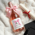 Personalisierte Bogen She Did It Wasserdicht Weinflasche Aufkleber Etiketten mit Namen Jahr Graduierung Geschenk für Absolventen