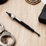 Personalisierte Polizei Baton Form Kugelschreiber mit Namen Büroartikel täglichen Gebrauch Geburtstag Graduierung Geschenk für Polizeiakademie Absolventen