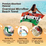 Personalizzato Giocatore di calcio Silhouette a strisce Asciugatura rapida Asciugamano da spiaggia sovradimensionato morbido con nome Piscina Regalo di compleanno per l'amante del giocatore di calcio