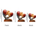 Personalisierte verflochtene Herz Baum Acryl Ornament mit Namen und Datum Desk Decor Jahrestag Geburtstag Geschenk für Paar