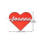 Personalised Acrylic Heart  Name Sign Party Desk Decor Wedding Anniversary Gift for Couple