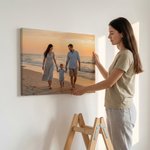 Personalized Warm Family Set 7  Photo Giclee Canvas Prints Wall Displays Ship from USA Anniversary Birthday Housewarming Gift for Friends Family