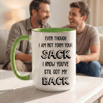 Personalized Bonus Dad Humorous Pattern Design 11 oz 15 oz Ceramic Mug with Name and Text Father's Day Birthday Gift for Step Dad Man