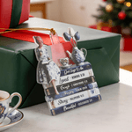 Personalisierte Gott sagt, ich bin Acryl Ornament mit Namen Kirche Gebet Geburtstagsgeschenk für Mädchen Lesen Liebhaber