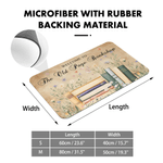 Personalizzato libro floreale zerbino antiscivolo con testo Home Decor uso quotidiano regalo di compleanno per amico topo di biblioteca