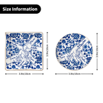 Personalized Chinoiserie Flower Hands in Hands Ceramic Trinket Jewelry Dish with 1-10 Names Mother's Day Birthday Gift for Mom Grandma