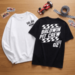 Personalisierte Vintage Checkered Flag Racing T-Shirt Sweatshirt mit Namen und Nummer Geburtstag täglich tragen Geschenk für Racing Fans